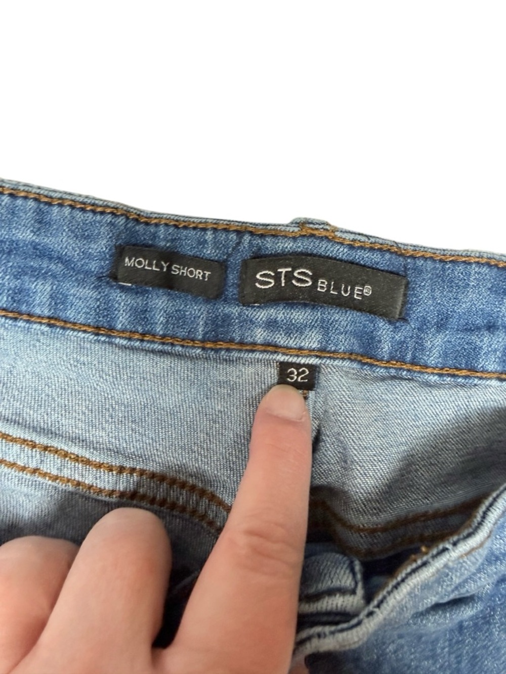 STS Blue Light Wash Denim Jean Shorts - Picture 4 of 8
